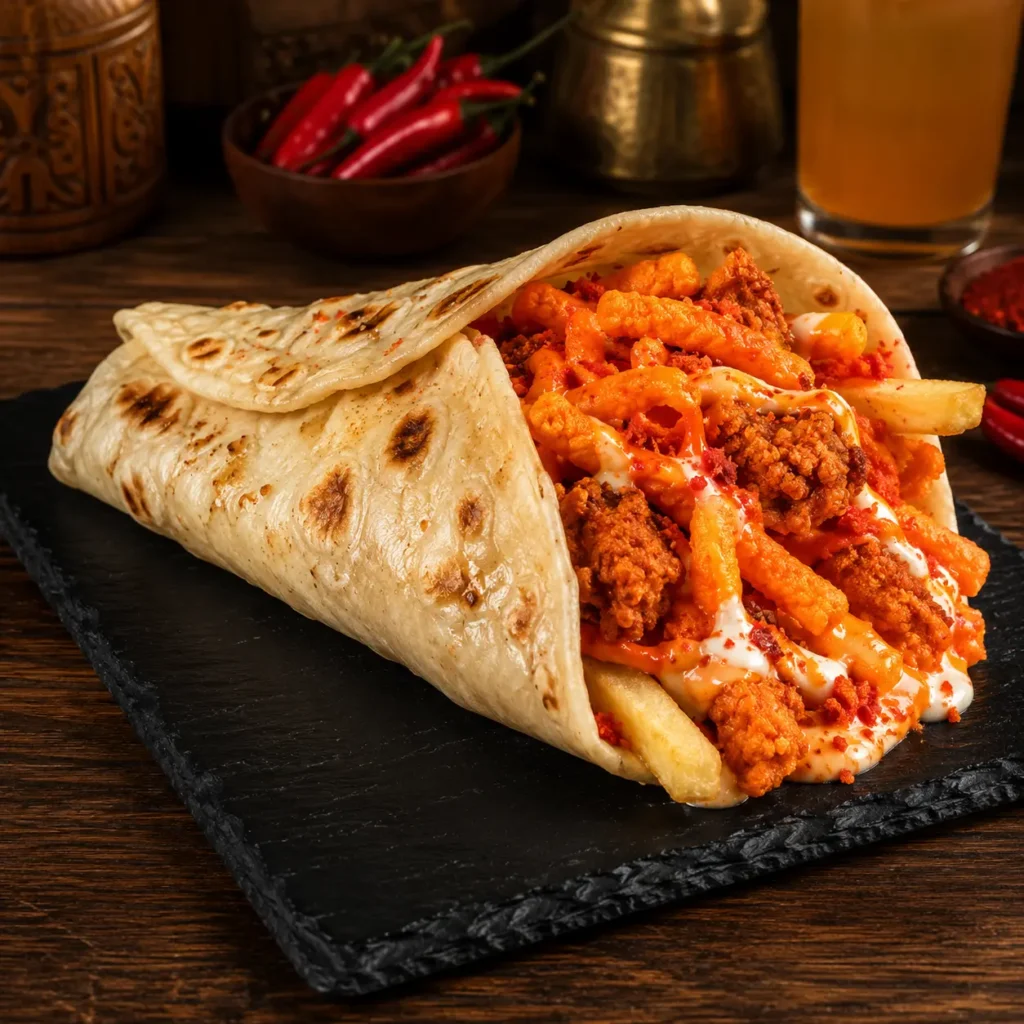 Al Baik Cheetos Paratta
